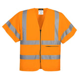 Portwest Hi-Vis Band and Brace Zip Vest S/S C372