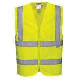 Portwest Hi-Vis Zipped Band & Brace Vest C375