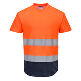 Portwest Hi-Vis Contrast Mesh Insert T-Shirt S/S C395