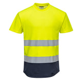 Portwest Hi-Vis Contrast Mesh Insert T-Shirt S/S C395