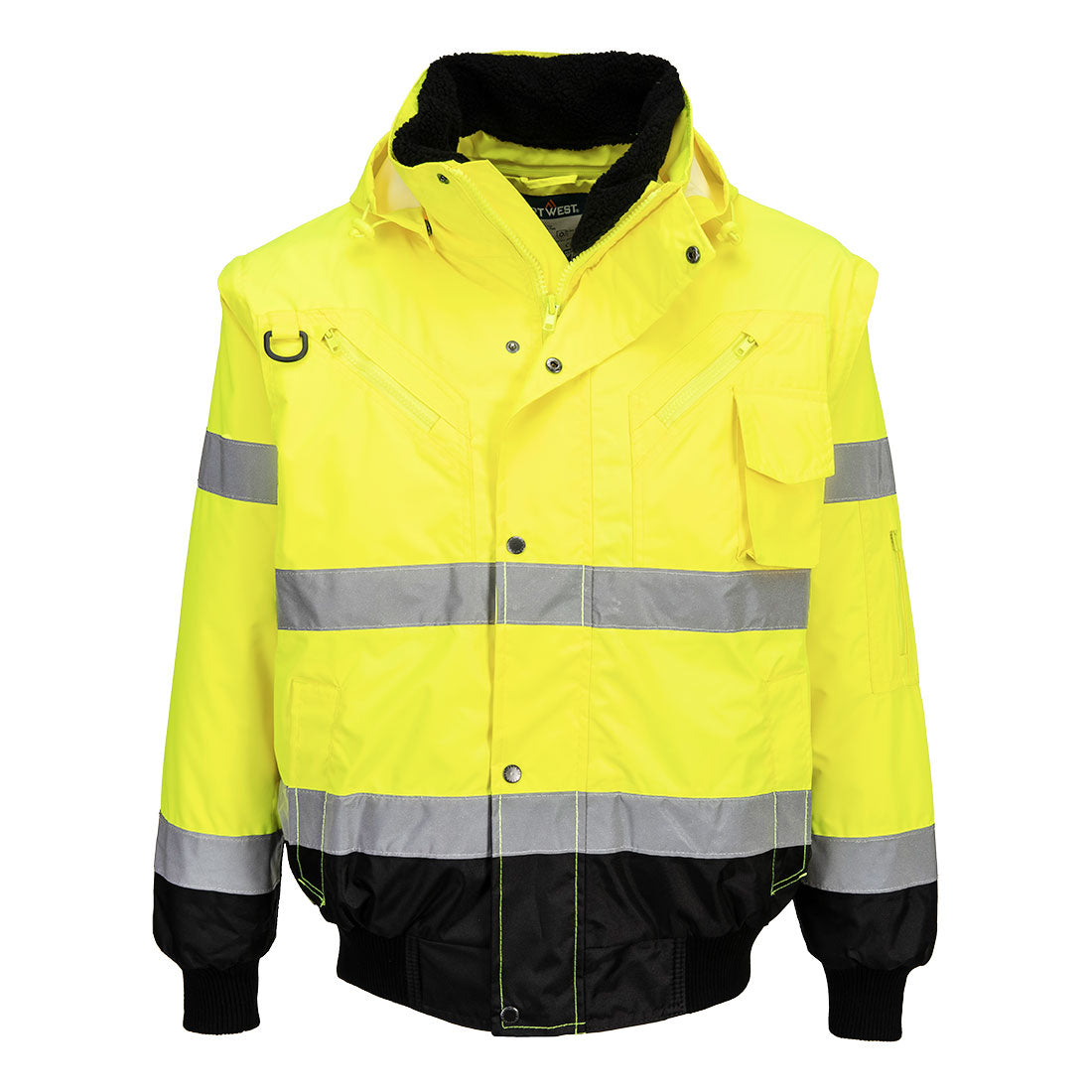 Portwest Hi-Vis 3-in-1 Contrast Bomber Jacket C465