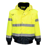 Portwest Hi-Vis 3-in-1 Contrast Bomber Jacket C465