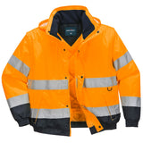 Portwest Hi-Vis 2-in-1 Contrast Bomber Jacket C468