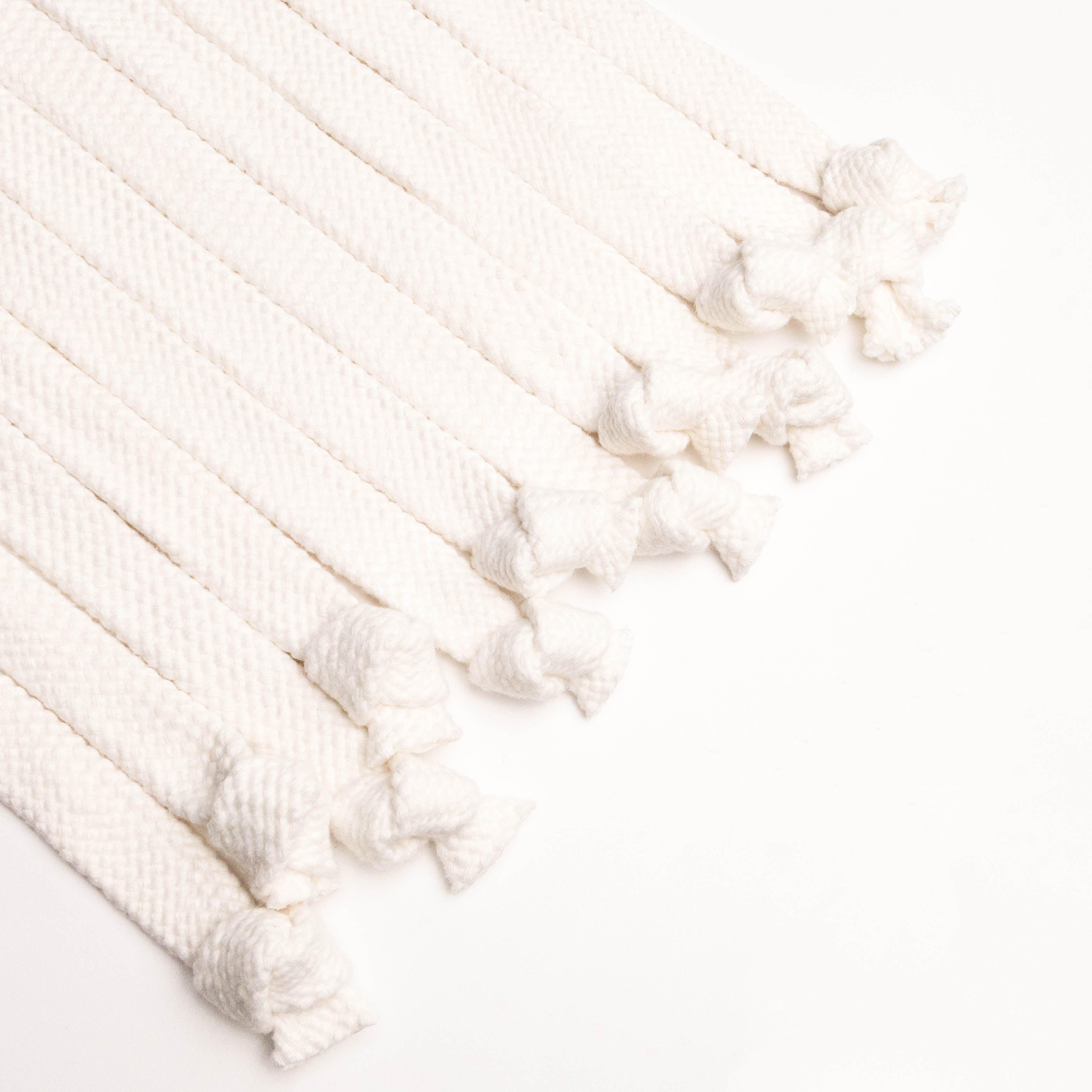 Cotton Ridge - Chunky Ecru Cord with Knot