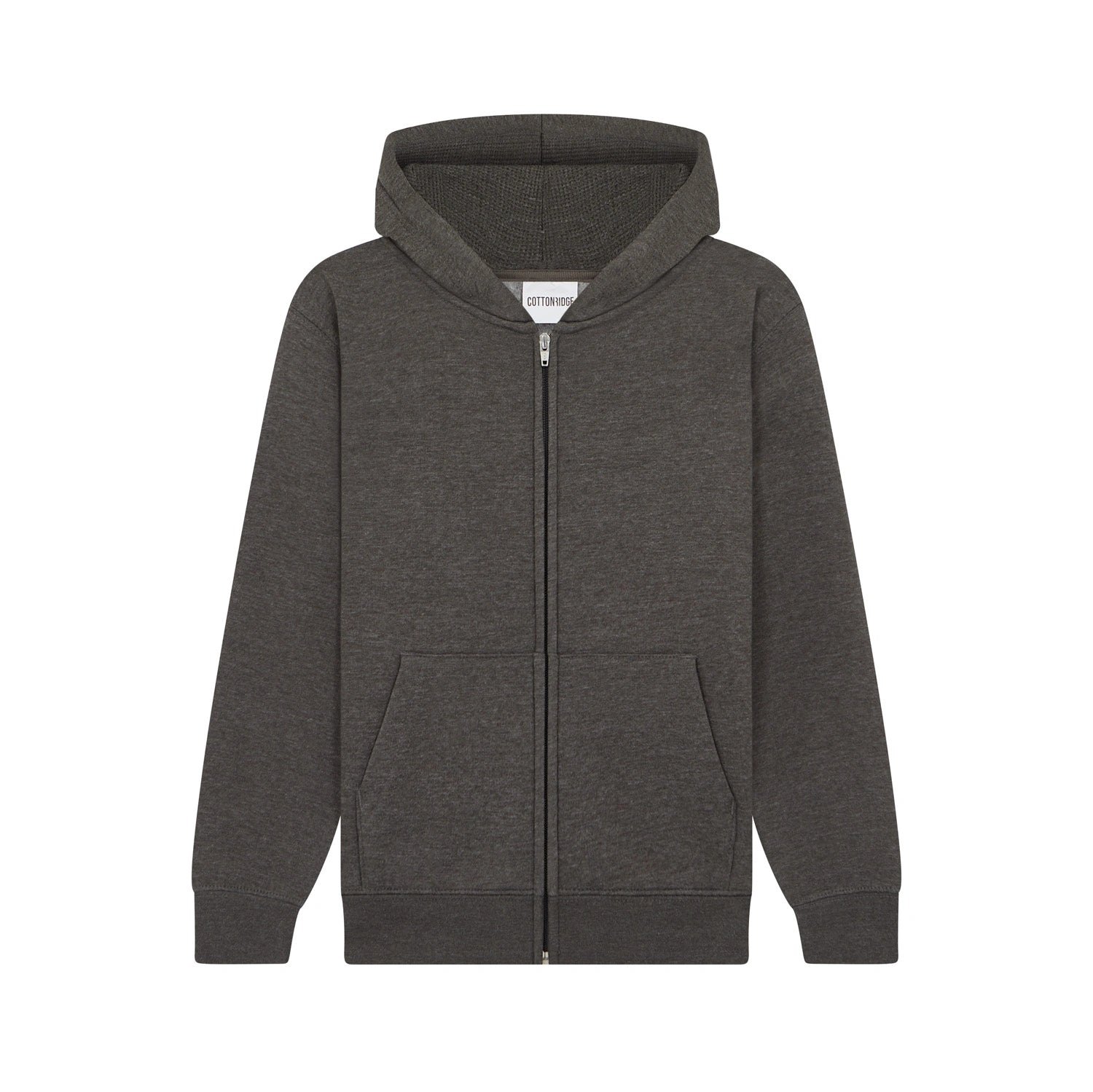 Cotton Ridge - Nebula Kids Soft Touch Zip Hoodie - Charcoal Melange