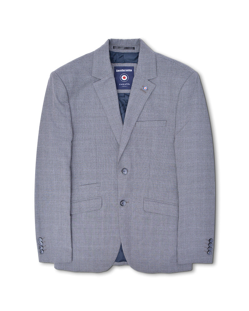 Lambretta Dawson Grey Self Check Blazer LAMAW2310