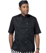 Dennys Short Sleeve Press Stud Chef's Jacket DE002