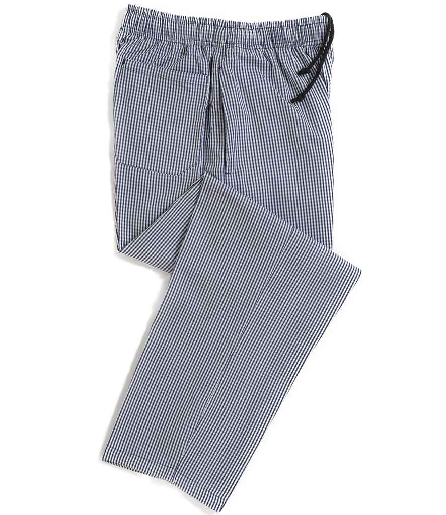 Dennys Unisex Elasticated Chef's Trousers DE020 - front view