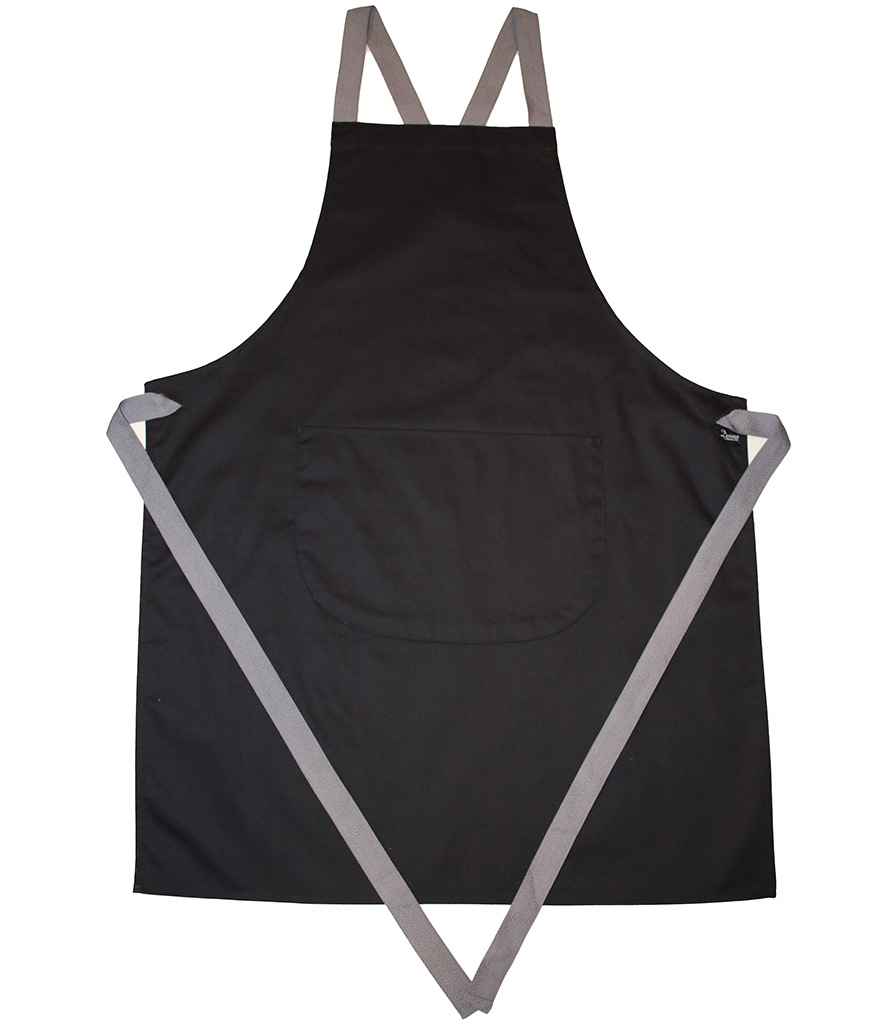 Dennys Cross Back Apron DE141 - front view