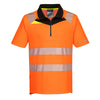 Portwest DX4 Hi-Vis Zip Polo Shirt S/S DX412