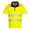 Portwest DX4 Hi-Vis Zip Polo Shirt S/S DX412