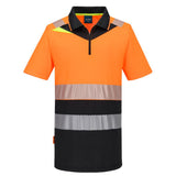 Portwest DX4 Hi-Vis Zip Class 1 Polo Shirt S/S DX435