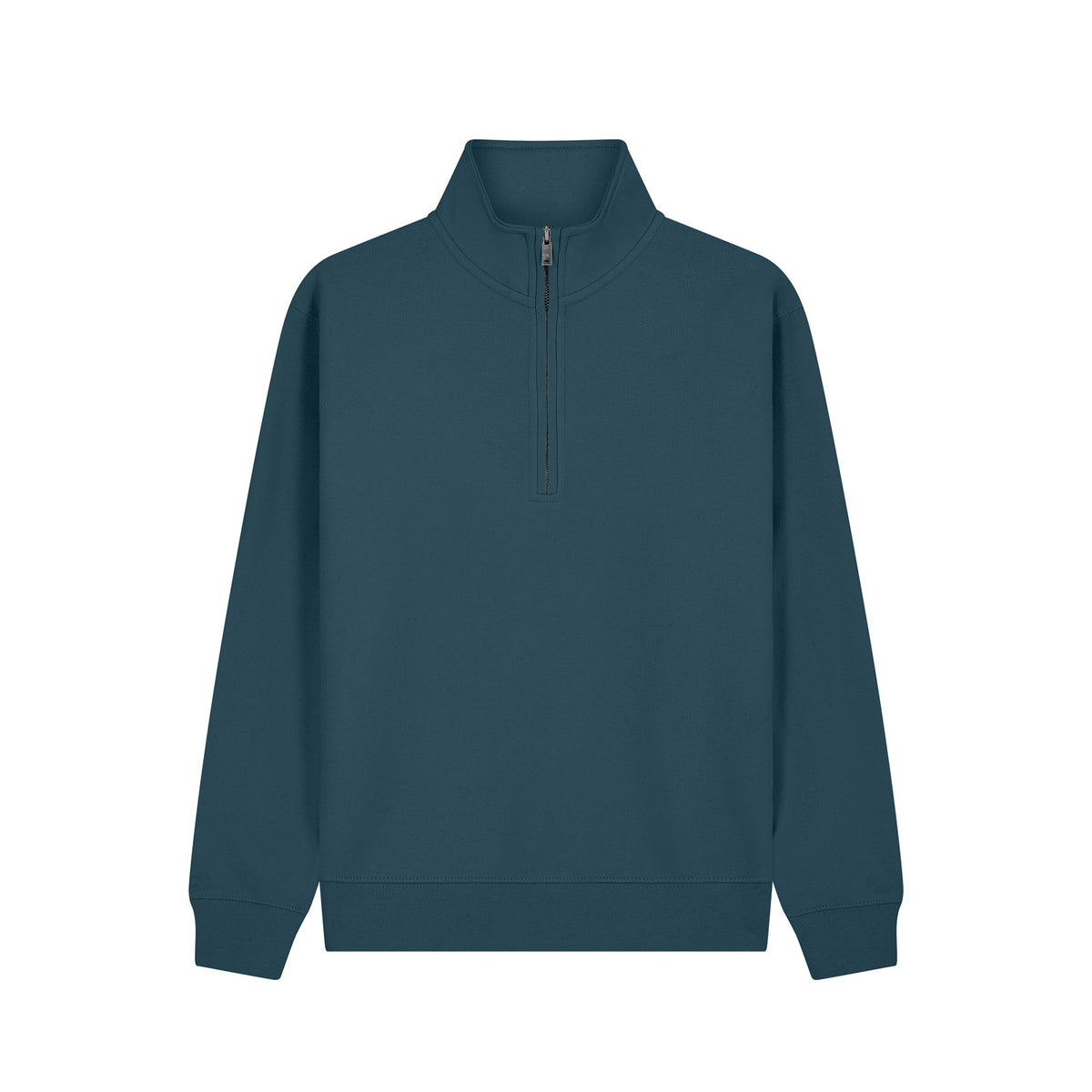 Cotton Ridge - Lunar Premium Quarter Zip Sweatshirt - Deep Sea Blue