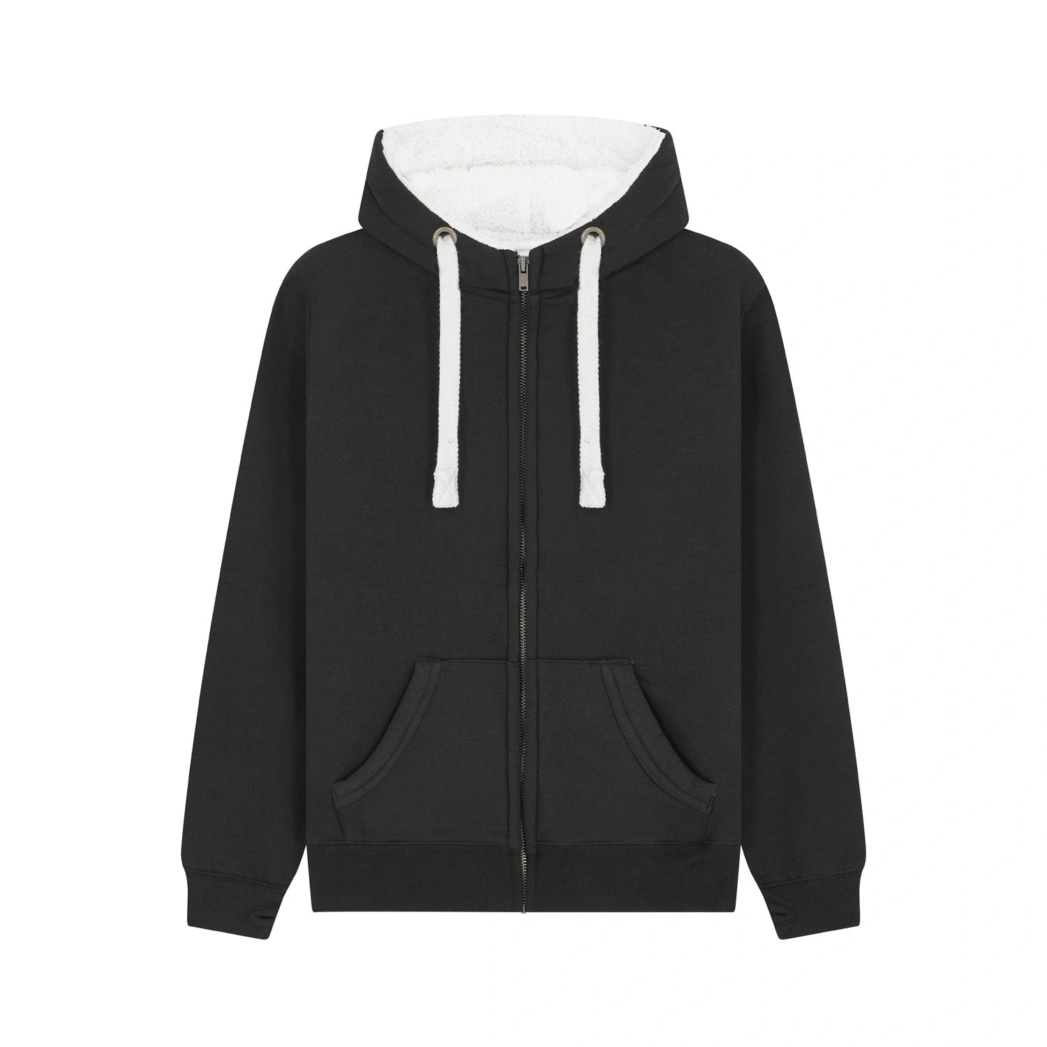 Cotton Ridge - Venus Sherpa Fleece Zip Hoodie - Dusty Black