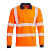 Blackrock Long Sleeved Eco Hi-Vis Polo Shirt - Orange