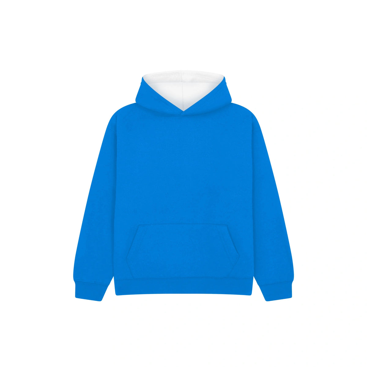 Cotton Ridge - Eclipse Kids Premium Contrast Hoodie - Electric Blue / White