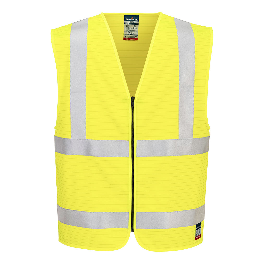 Portwest Bizflame Hi-Vis FR Zip Vest FR615