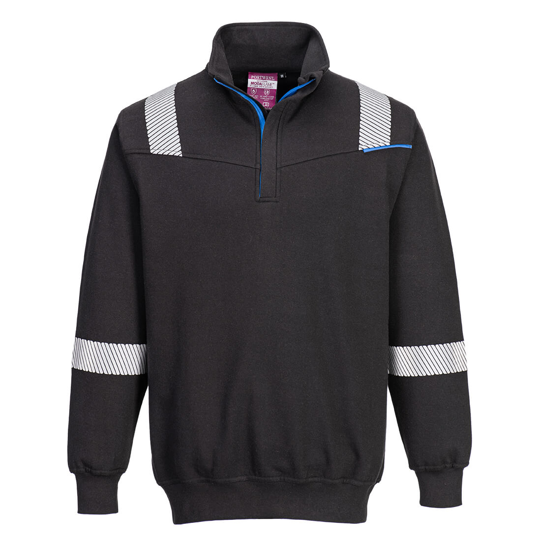 Portwest WX3 Modaflame Knit FR 1/4 Zip Sweatshirt FR710