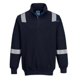 Portwest WX3 Modaflame Knit FR 1/4 Zip Sweatshirt FR710