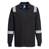 Portwest WX3 Modaflame Knit FR Long Sleeve Polo Shirt FR711