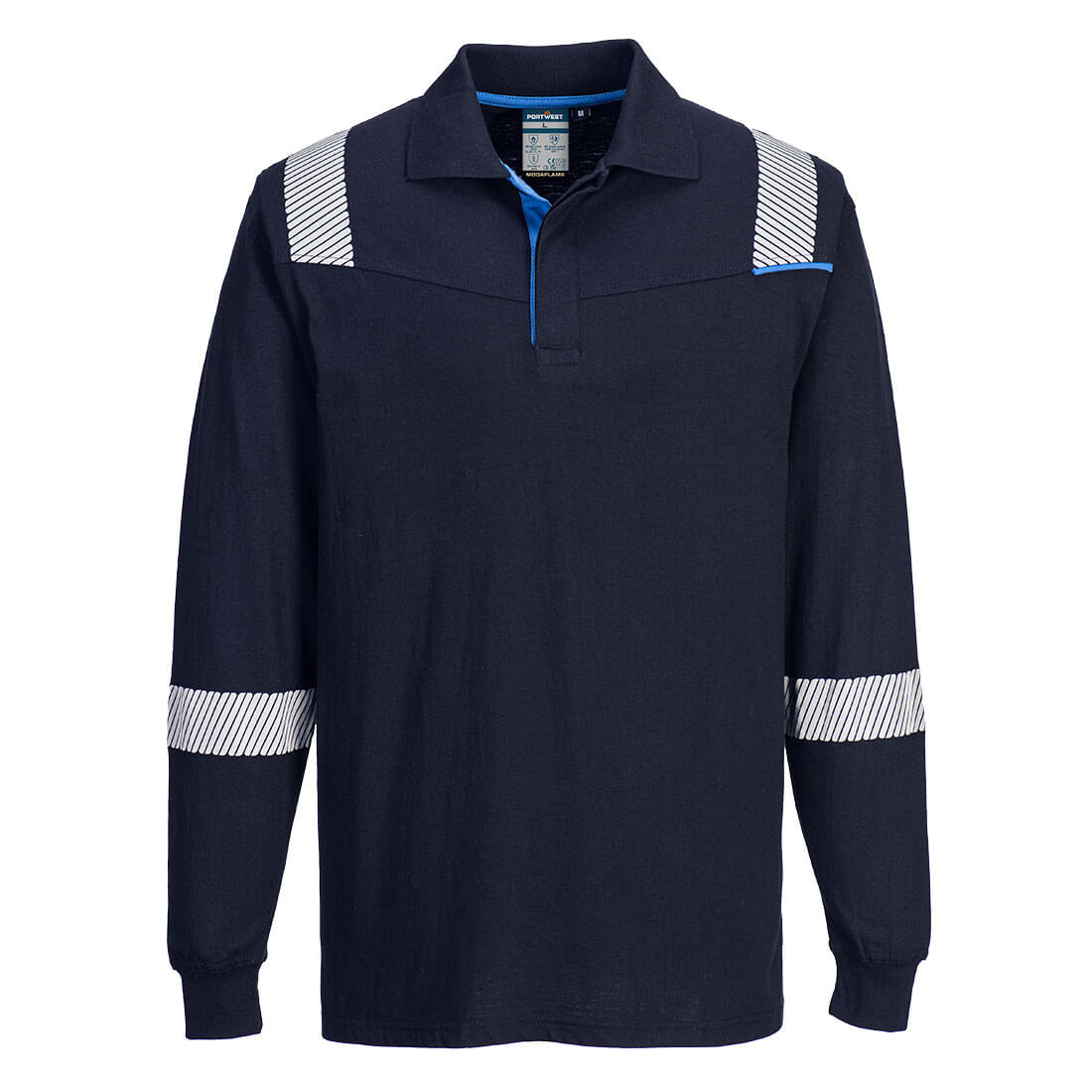 Portwest WX3 Modaflame Knit FR Long Sleeve Polo Shirt FR711