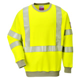 Portwest Flame Resistant Anti-Static Hi-Vis Sweatshirt FR72