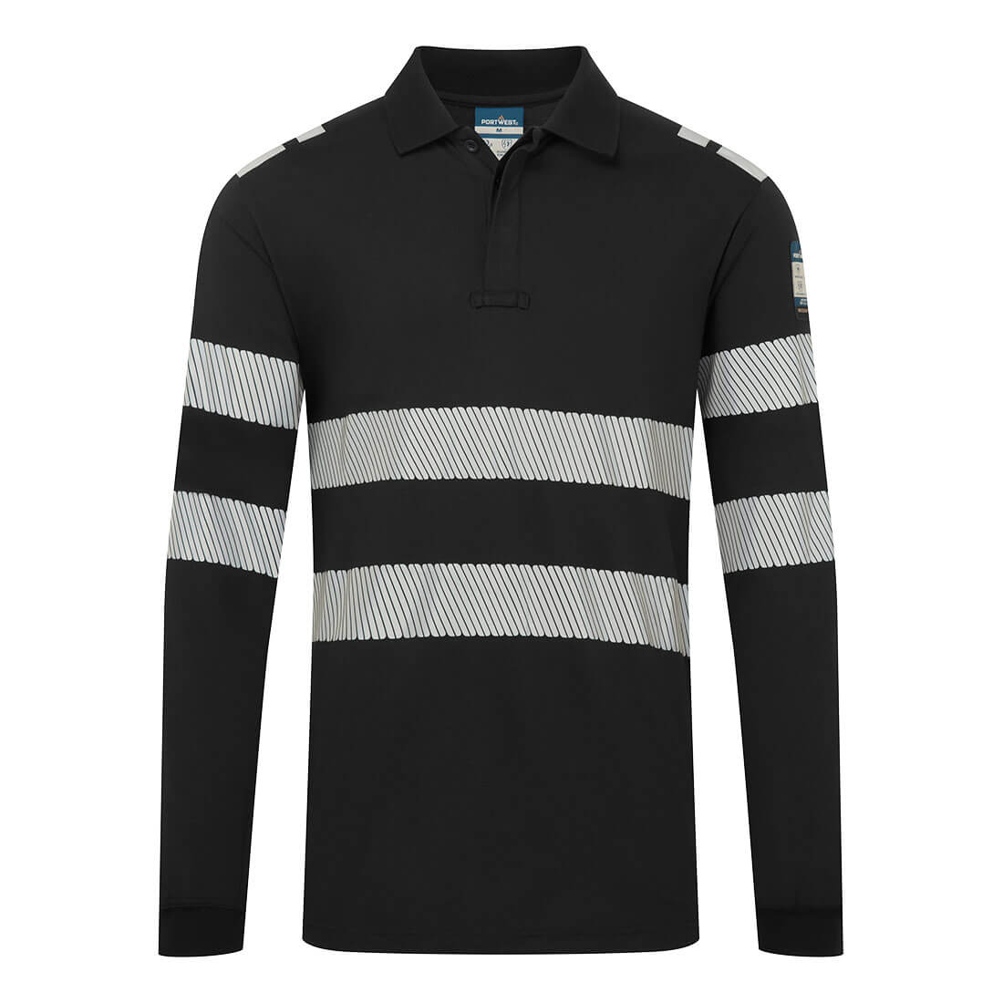 Portwest PW3 Modaflame Arc Knit FR Long Sleeve Poloshirt FR733