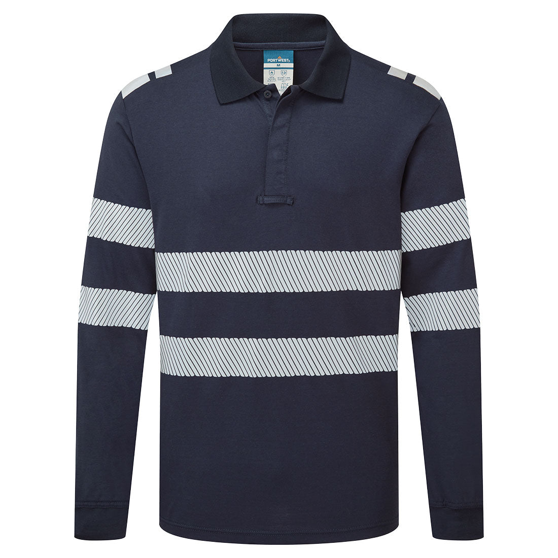 Portwest PW3 Modaflame Arc Knit FR Long Sleeve Poloshirt FR733