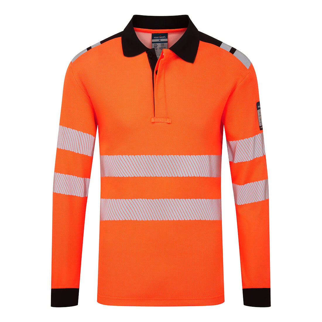 Portwest PW3 Modaflame Arc Knit HVO FR Long Sleeve Polo Shirt FR734