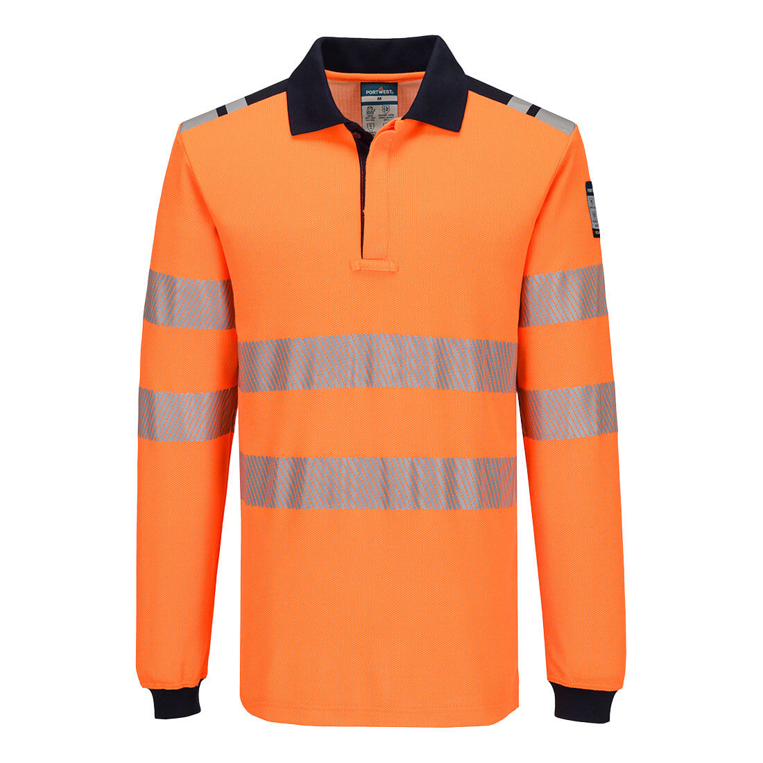 Portwest PW3 Modaflame Arc Knit HVO FR Long Sleeve Polo Shirt FR734