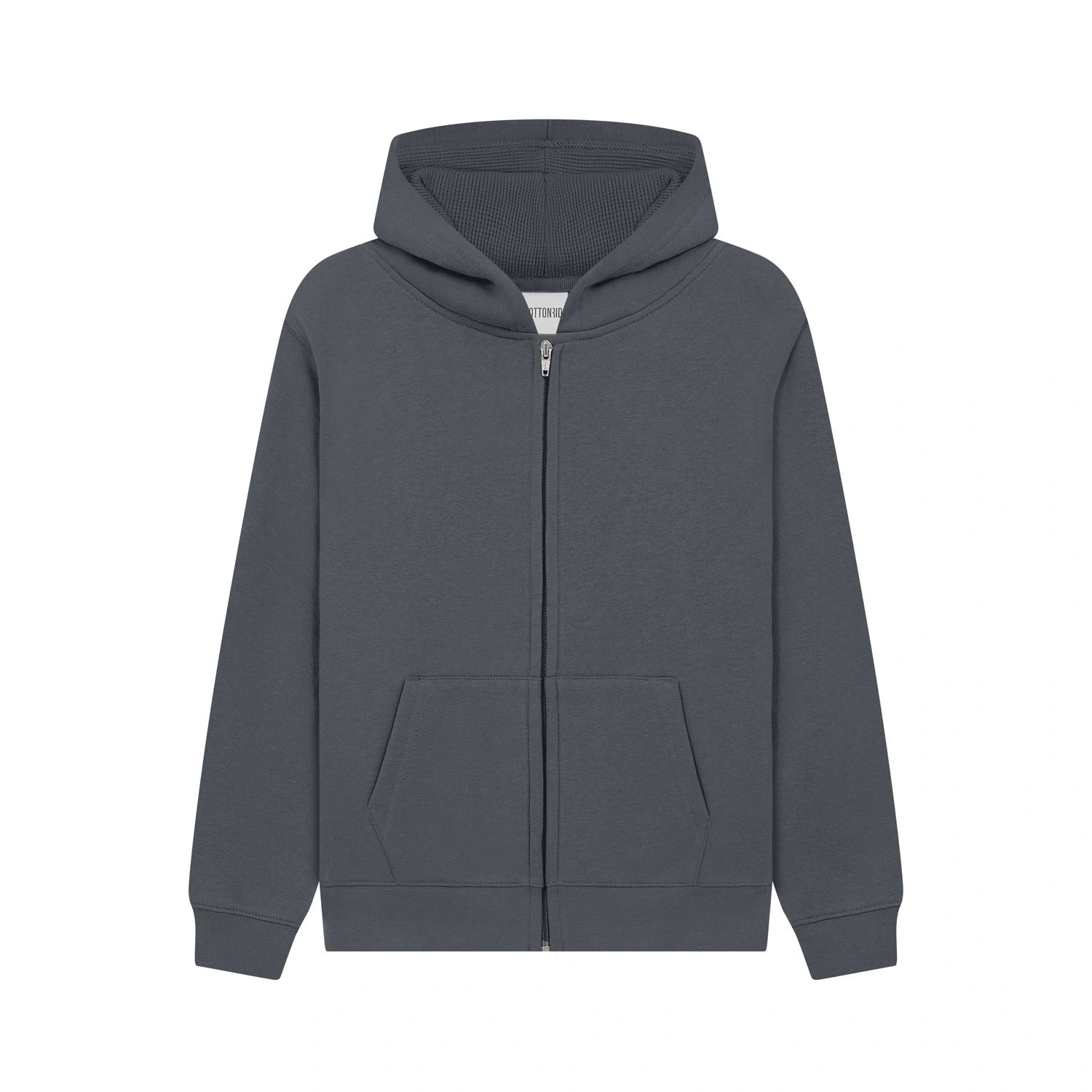Cotton Ridge - Nebula Kids Soft Touch Zip Hoodie - Flint Grey