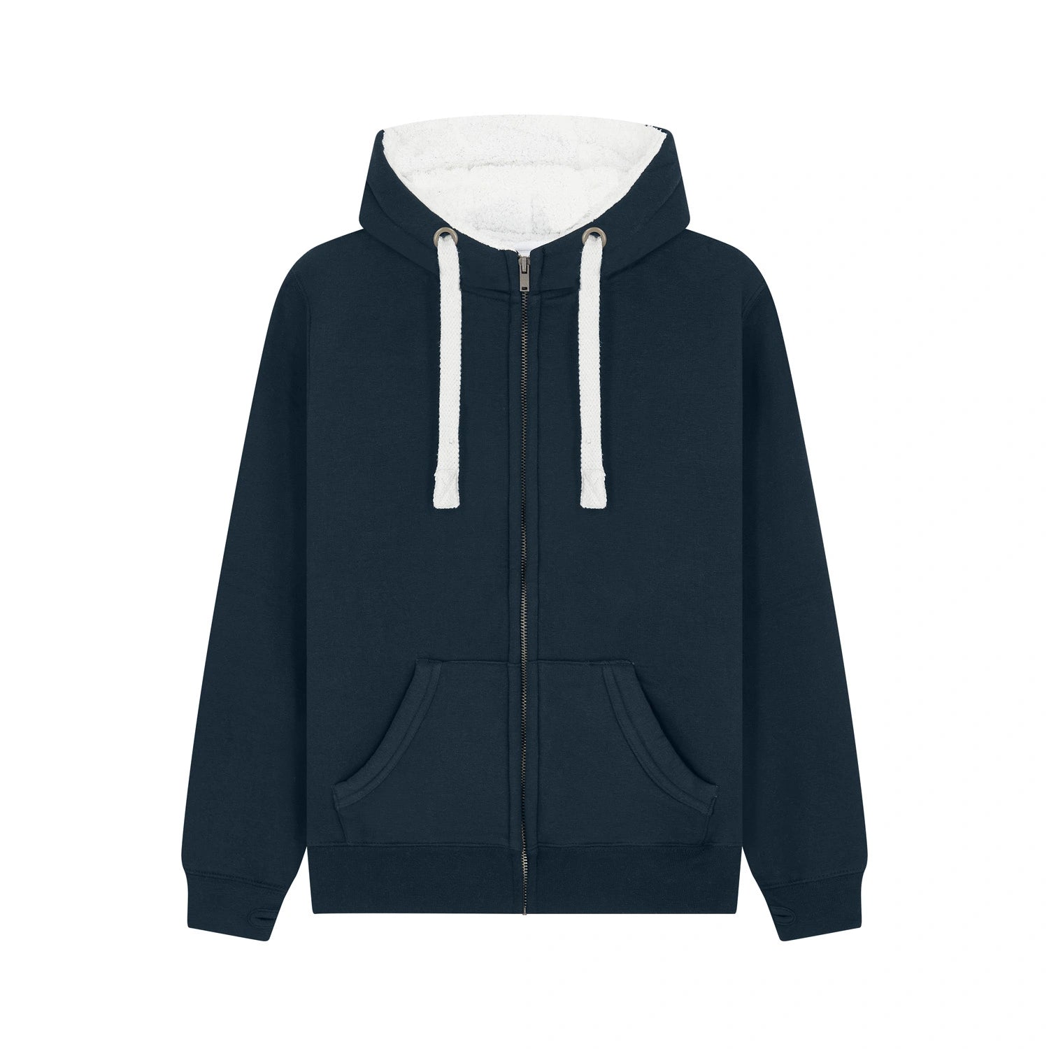 Cotton Ridge - Venus Sherpa Fleece Zip Hoodie - French Navy
