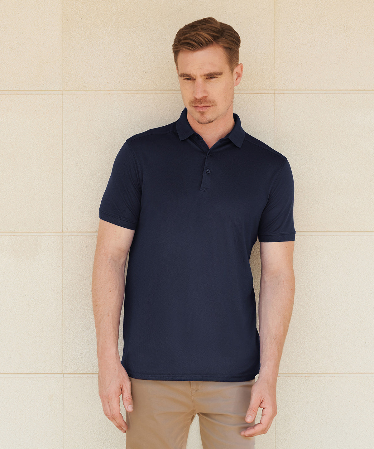 Henbury Stretch polo shirt with wicking finish (slim fit) HB460