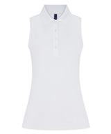Henbury Women’s sleeveless Coolplus polo shirt HB477