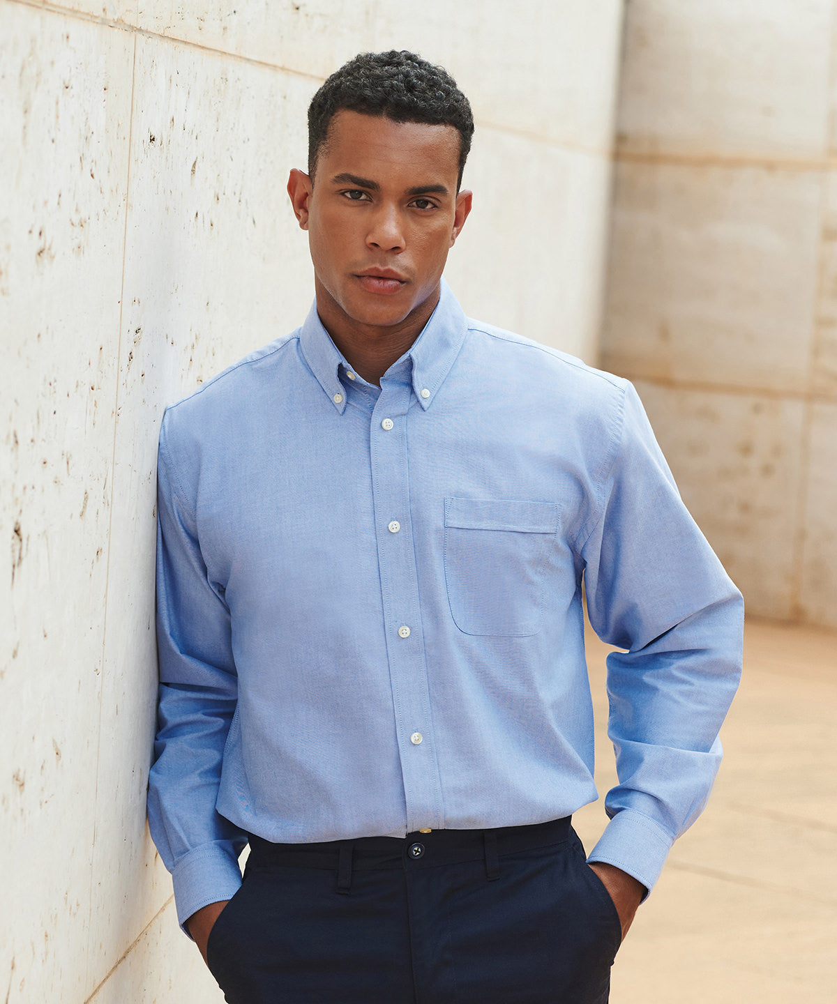 Henbury Long sleeve classic Oxford shirt HB510