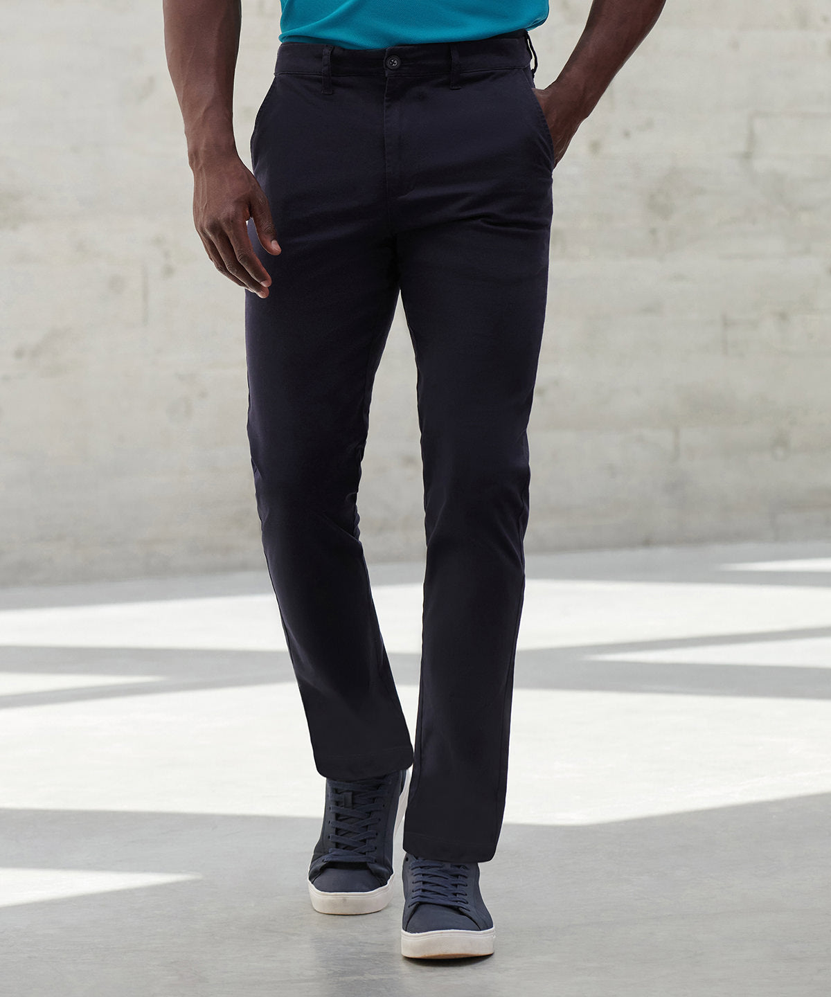 Henbury Stretch chinos with flex waistband HB650