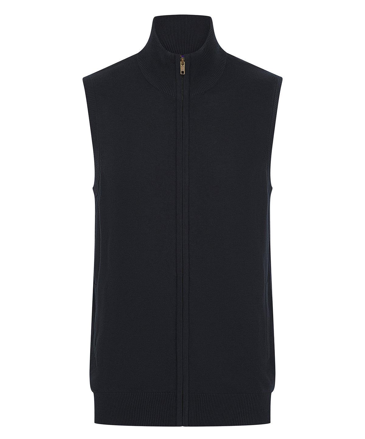 Henbury Sleeveless zip-through jumper HB711