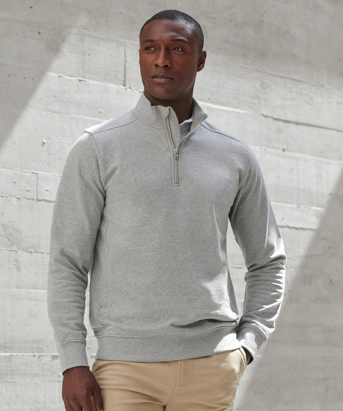 Henbury Unisex sustainable ¼-zip sweatshirt HB842