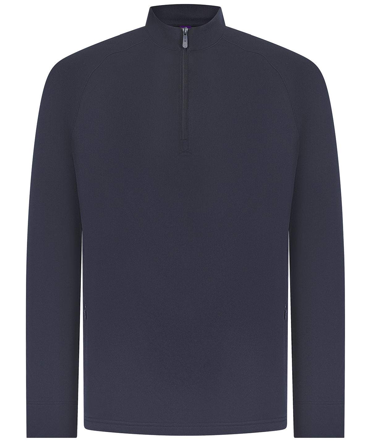 Henbury ¼ zip top with wicking finish HB862