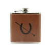 Hip Flask Equestrian Design – 6oz Leatherette by Dalaco
