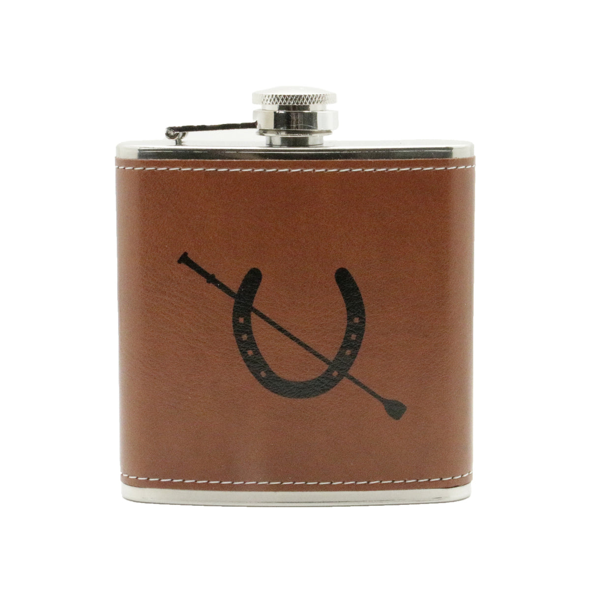 Hip Flask Equestrian Design – 6oz Leatherette by Dalaco