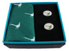 Pheasant Handkerchief & Cufflink Set (colours may vary) by Dalaco