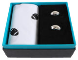 Rugby Handkerchief & Cufflink Set (colours may vary) by Dalaco