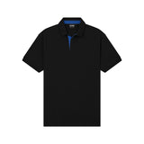Cotton Ridge - Prostar Polo Shirt - Jet Black / Royal