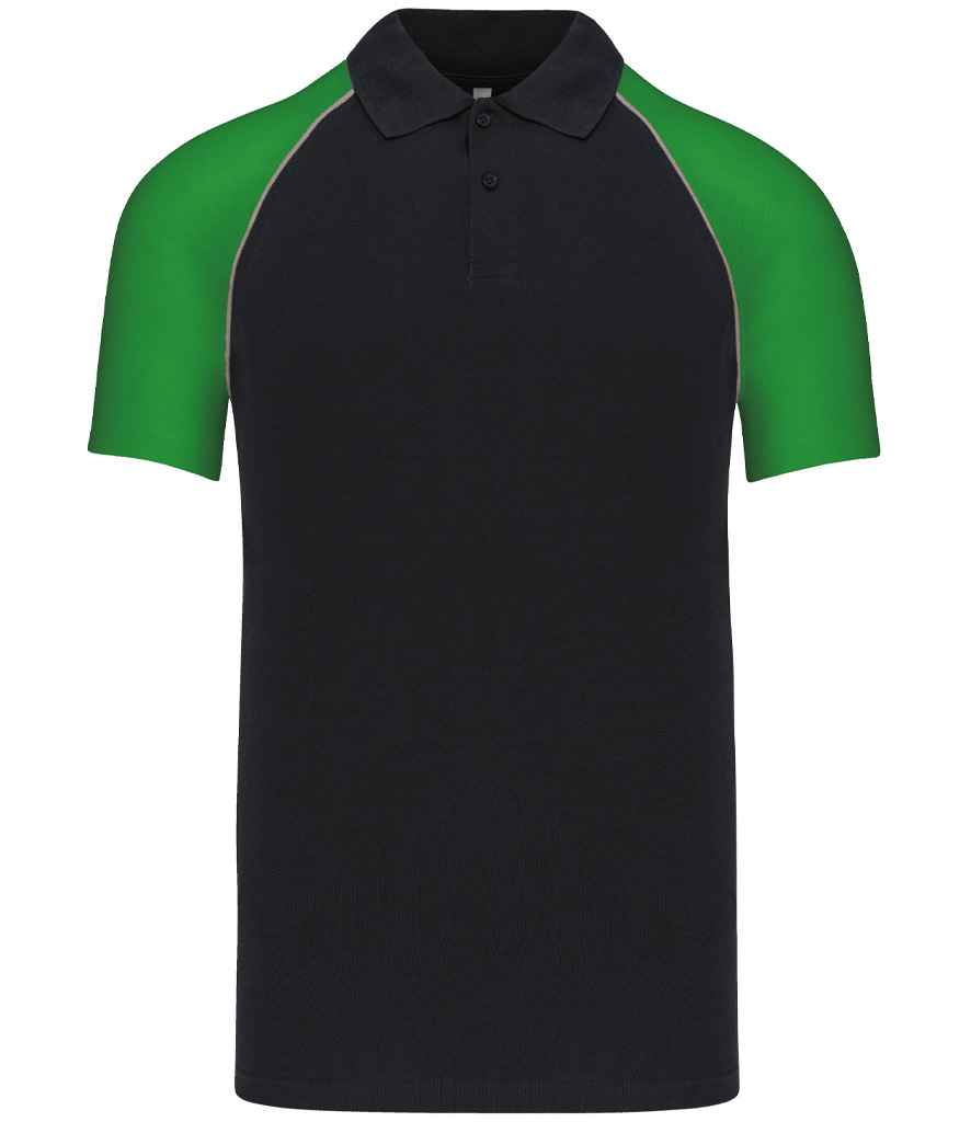 Kariban Baseball Cotton Piqué Polo Shirt KB226