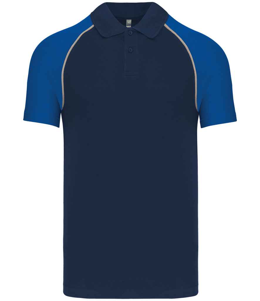 Kariban Baseball Cotton Piqué Polo Shirt KB226