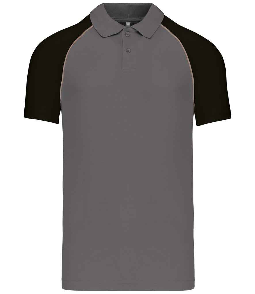 Kariban Baseball Cotton Piqué Polo Shirt KB226