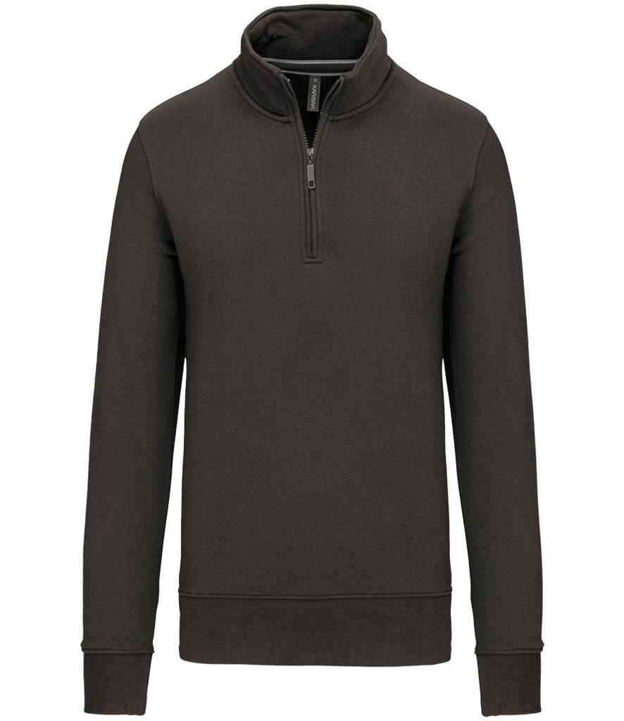 Kariban Zip Neck Sweatshirt KB487