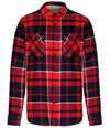 Kariban Sherpa Lined Checked Shirt Jacket KB579