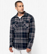 Kariban Sherpa Lined Checked Shirt Jacket KB579